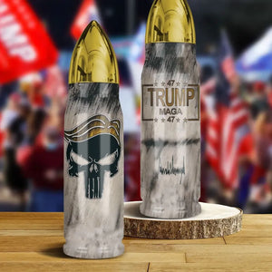 Get Ready For Trump MAGA 2024 - US Election, Donald Trump Bullet Tumbler