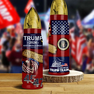 Trump 2024 Keep America Great - US Election, Donald Trump Bullet Tumbler