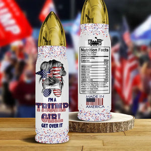 Trump Girls Stand On Trump Side - US Election, Donald Trump Bullet Tumbler - Gift For Best Friends, BFF, Sisters