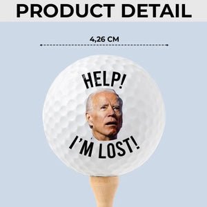 Trump Will Never Stop Fighting - US Election Golf Ball, Golf Enthusiast Gifts For Trump Supporters