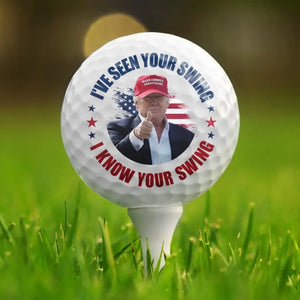 Trump Knows Your Swing - US Election Golf Ball, Golf Enthusiast Gifts For Trump Supporters