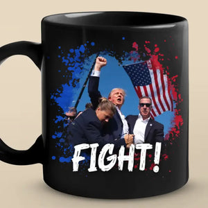 Fight With Trump To Make America Great Again - Trump Election Black Mug