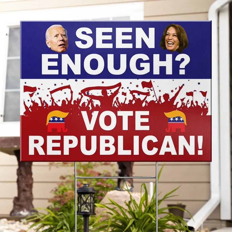 Vote Trump, Vote Republican - US Elections Yard Sign, Decoration Gift For Trump Supporters