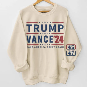 Restore The American Dream - America US Elections Unisex Sweatshirt With Design On Sleeve