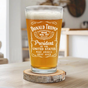 Trump, The People's President - US Election Beer Glass