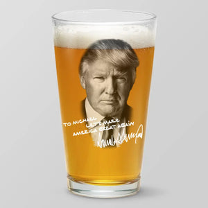 Let's Trump Save America Again - US Election Beer Glass