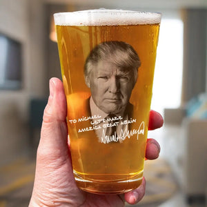 Let's Trump Save America Again - US Election Beer Glass