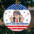 Let's Go Brandon - US Elections Ceramic Round Shaped Ornament - Christmas Gift For Trump Supporters