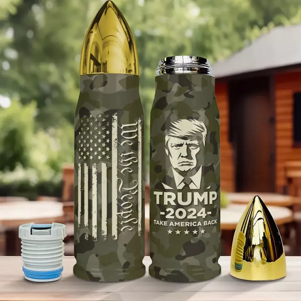 Trump Is Ready To Take America Back - US Election, Donald Trump Bullet Tumbler