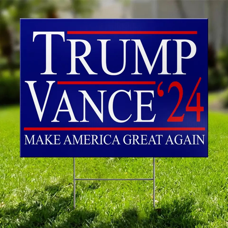 Your Voice, Our Mission - US Elections Yard Sign, Decoration Gift For Conservative Supporters