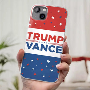 Trump Vance 2024, Ready To Fight  - US Election Clear Phone Case