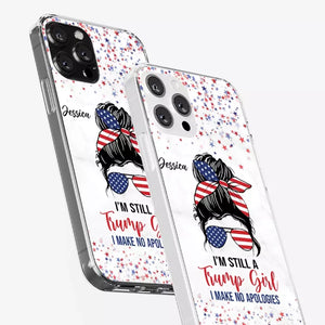 I'm A Trump Girl, Get Over It - US Election Clear Phone Case - Gift For Best Friends, BFF, Sisters