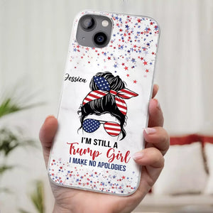 I'm A Trump Girl, Get Over It - US Election Clear Phone Case - Gift For Best Friends, BFF, Sisters