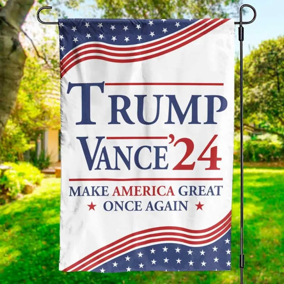 Make America Great Once Again - Trump US Election House Flag, Garden Flag