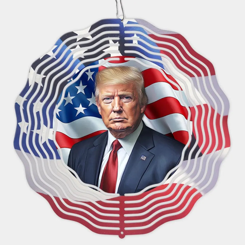 Donald Trump 2024 - US Election Wind Spinner - Trump Supporter, Republican Gifts And Decors