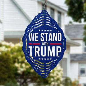 We Stand With Trump - US Election Wind Spinner - Trump Supporter, Republican Gifts And Decors