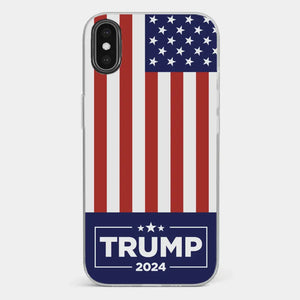 Trump 2024, Road To The White House - US Election Clear Phone Case