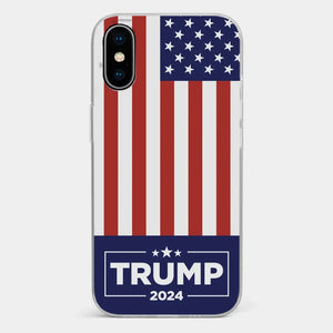 Trump 2024, Road To The White House - US Election Clear Phone Case