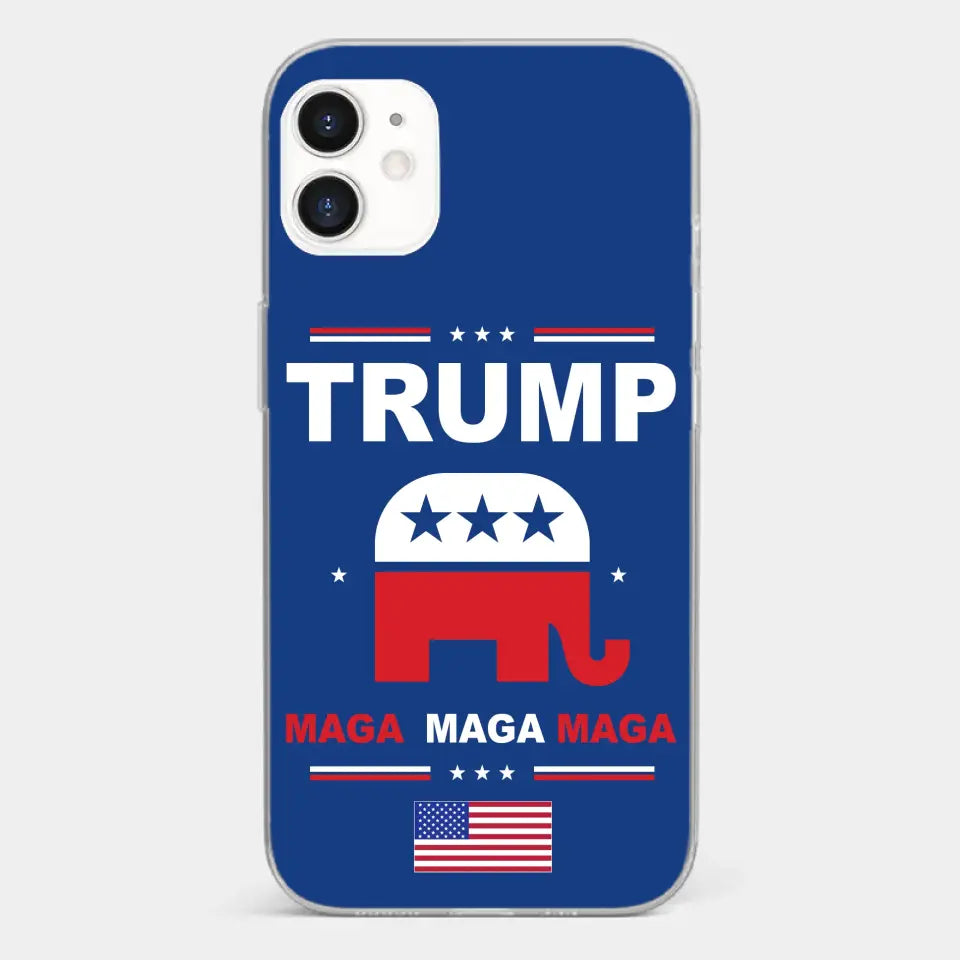 Vote For Trump MAGA 2024 - US Election Clear Phone Case
