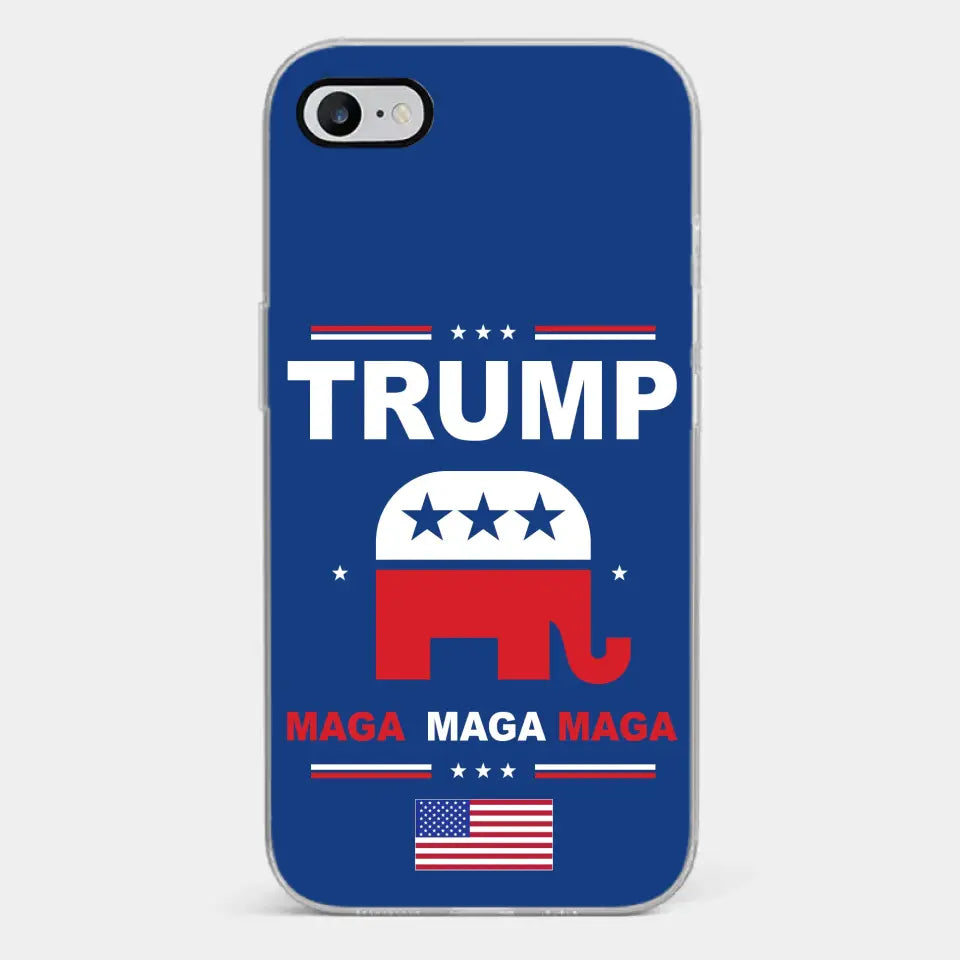 Vote For Trump MAGA 2024 - US Election Clear Phone Case