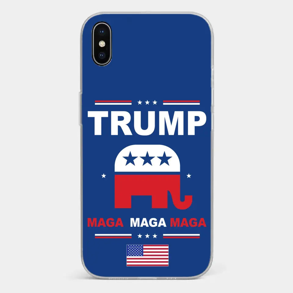 Vote For Trump MAGA 2024 - US Election Clear Phone Case