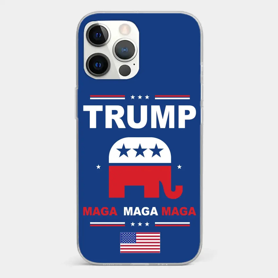 Vote For Trump MAGA 2024 - US Election Clear Phone Case