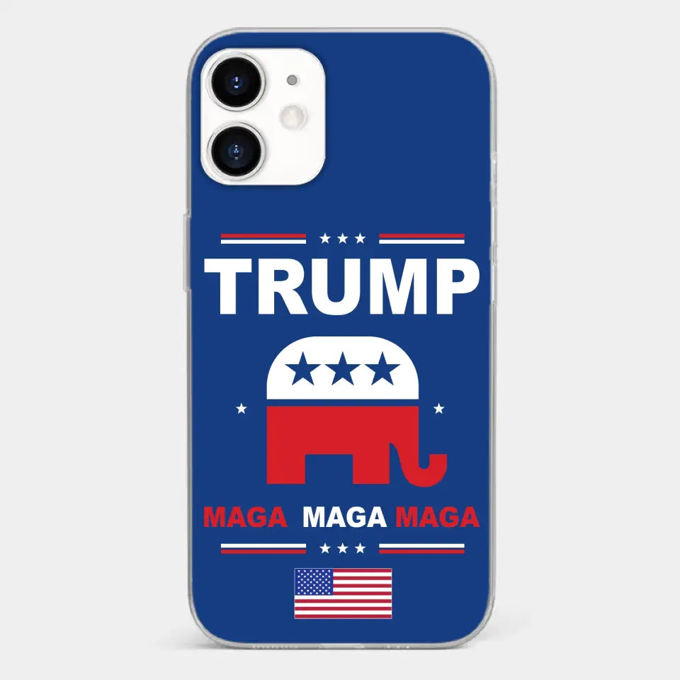 Vote For Trump MAGA 2024 - US Election Clear Phone Case