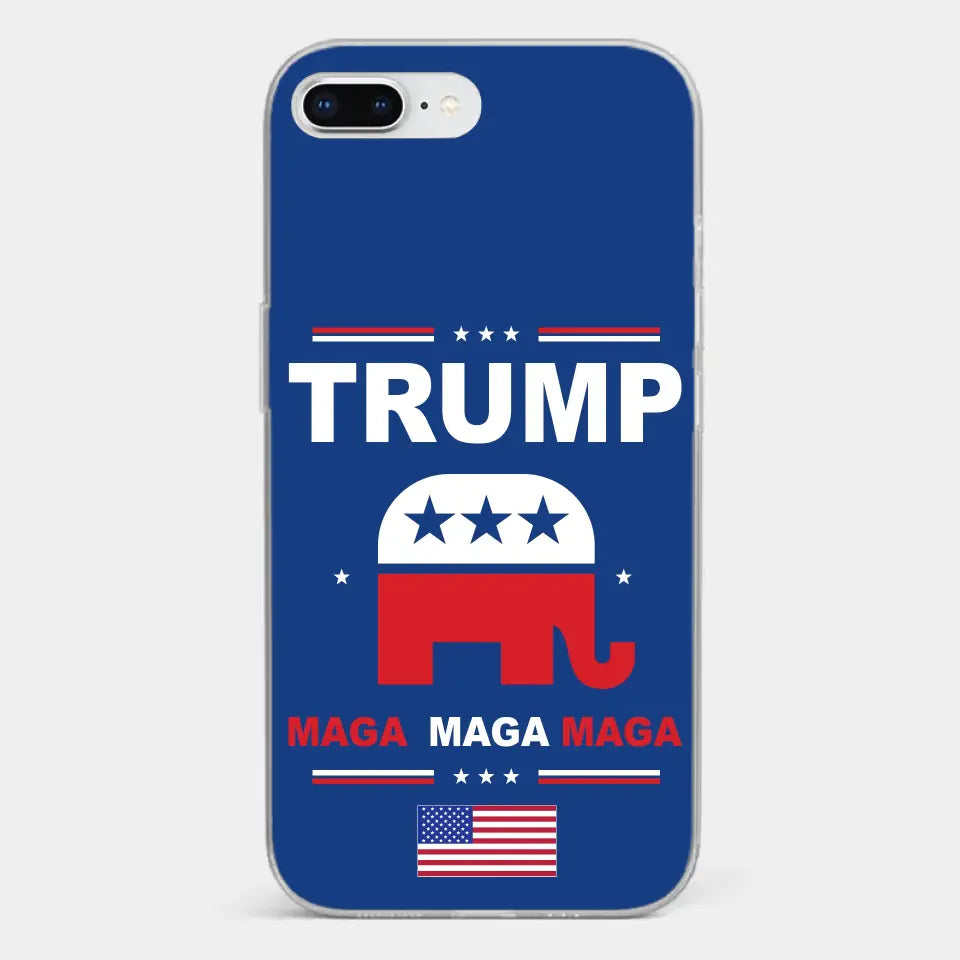 Vote For Trump MAGA 2024 - US Election Clear Phone Case