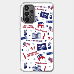 Trump Will Fight And Never Surrender - US Election Clear Phone Case