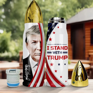 Felon 47 Is Ready To Make America Great Again - US Election, Donald Trump Bullet Tumbler - Gift For Best Friends, BFF, Sisters