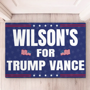 I Vote For Trump And Vance - US Elections Home Decor Decorative Mat, House Warming Gift Mat