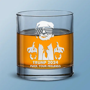 Trump 2024, Be Wild - US Election Whiskey Glass - Gift For Trump Supporters