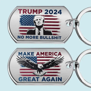 Trump 2024, Make America Great Again - US Election Keychain - Gift For Trump Supporters