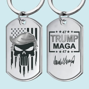 47 Trump MAGA - US Election Keychain - Gift For Trump Supporters