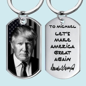 Let's Make America Great Again - US Election Keychain - Gift For Trump Supporters