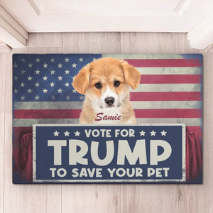 Custom Photo Vote For Trump - US Elections Home Decor Decorative Mat, House Warming Gift Mat