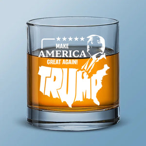 Make America Great Again - US Election Whiskey Glass - Gift For Trump Supporters