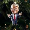 Mr. President Of 2024 - US Elections Acrylic Custom Shaped Ornament - Christmas Gift And Decor For Conservative Supporters