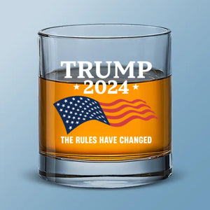 The Rules Have Changed - US Election Whiskey Glass - Gift For Conservative Supporters