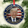 This Is Your President - US Elections Circle Glass Ornament - Christmas Gift And Decor For Conservative Supporters