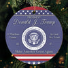 We Trust In Real Changes - US Election Leather Ornament - Christmas Gift And Decor For Conservative Supporters