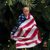 America In My Heart - US Election Acrylic Custom Shaped Ornament - Christmas Gift And Decor For Conservative Supporters