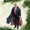 America's Captain - US Election Acrylic Custom Shaped Ornament - Christmas Gift And Decor For Conservative Supporters