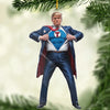 The Hero Of America Is Coming - US Election Acrylic Custom Shaped Ornament - Christmas Gift And Decor For Conservative Supporters