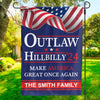 Outlaw & Hillbilly 24 - US Election House Flag, Garden Flag