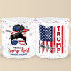 Never Underestimate The Power Of An All-America Girl - US Elections Personalized Custom Mug - Gift For Best Friends, BFF, Sisters