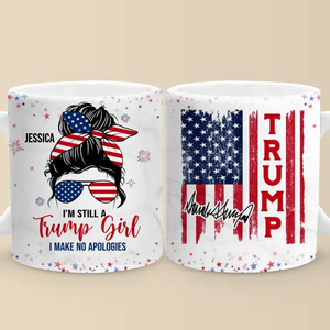 Never Underestimate The Power Of An All-America Girl - US Elections Personalized Custom Mug - Gift For Best Friends, BFF, Sisters