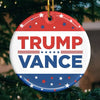 The Power To Change Is In Your Hands - US Elections Ceramic Round Shaped Ornament - Christmas Gift For Conservative Supporters