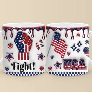 Together We Stand To Make A Difference - US Elections 3D Inflated Effect Printed Mug - Gift For Conservative Supporters