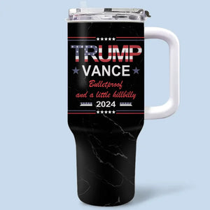 Believing In America Means Believing In Each Other - US Election 40 Oz Stainless Steel Tumbler With Handle